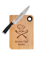 Poklon set - daska za sečenje i nož