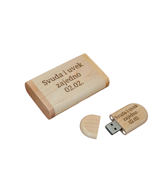 usb-svuda-i-uvek-zajedno USB flash memorija u poklon kutiji 16G i 32G - Slika 1