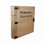 Drvena knjiga kutija sa flašom - Slika 8