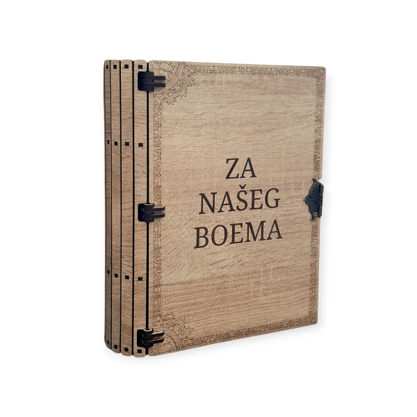 kutija-knjiga-za-boema Drvena knjiga kutija sa flašom - Slika 1
