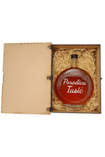 Drvena knjiga kutija sa flašom - Slika 6